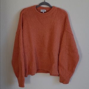 & Orher Stories Peach Mohair Sweater